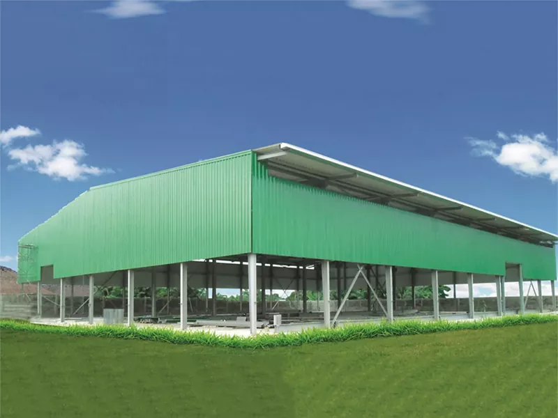 Keskkonnasõbralik prefab-metallilaohoone